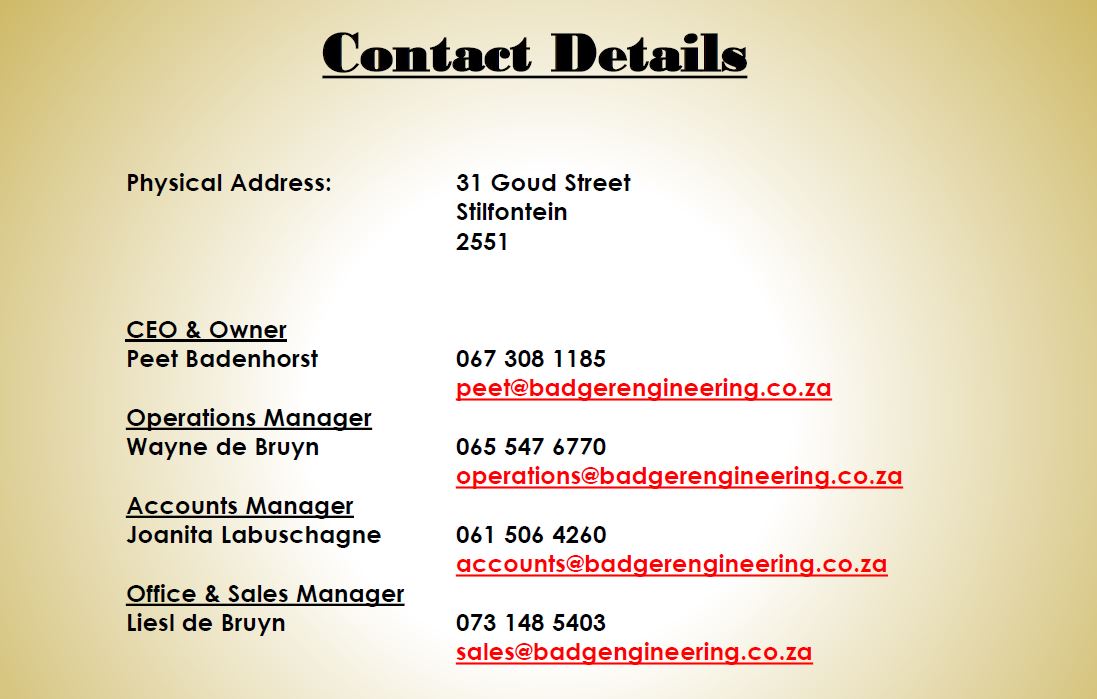 Contact Details